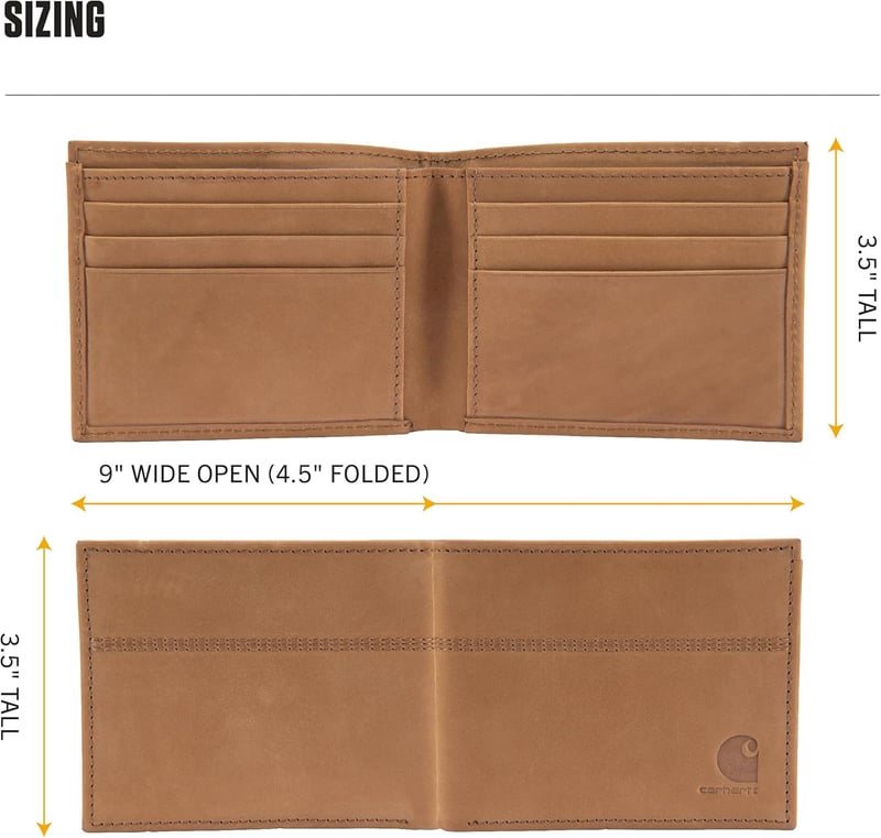 Men's Saddle Leather Wallets in Various Styles