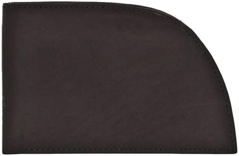 Black RFID Leather Wallet for Men, Slim Bifold with ID Window