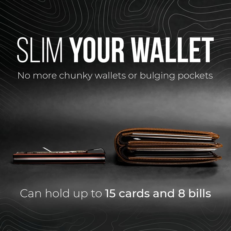Slim RFID Titanium Wallet – Minimalist Design for Men & Women