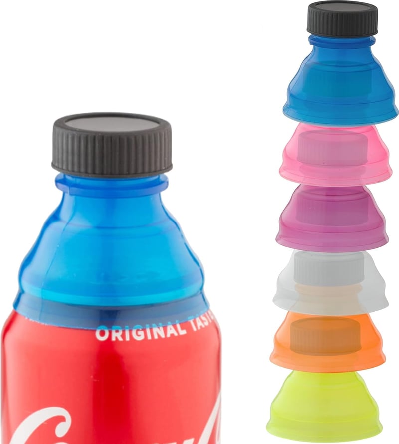 Clear Soda Can Lids 6-Pack for Picnics, BPA-Free