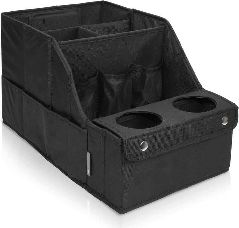Backseat Organizer with 11 Compartments, 2 Cup Holders