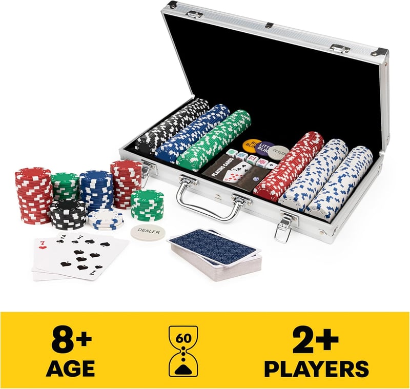 300-Piece Poker Set with Aluminum Case & Pro Chips