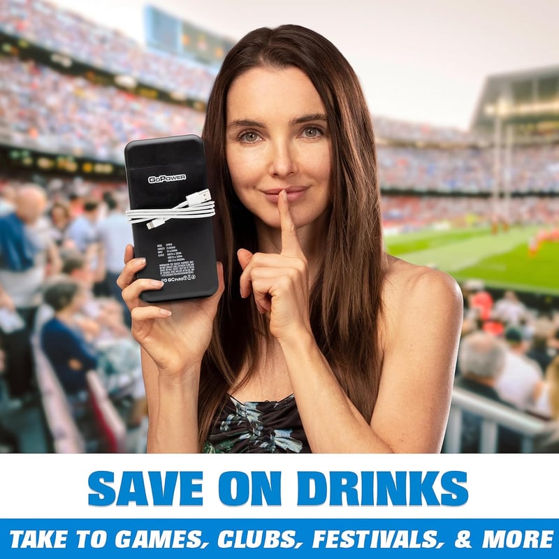 Power Bank Flask 8oz - Hidden Alcohol Container