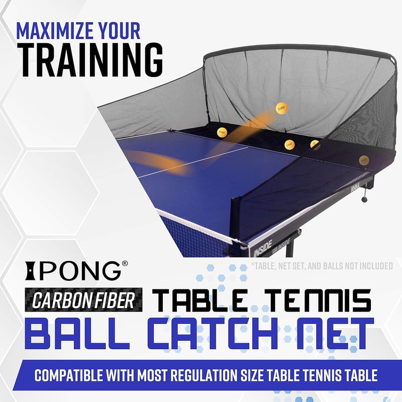 Table Tennis Ball Catch Net – Carbon Fiber Practice Accessory