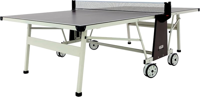 Outdoor Table Tennis Table with 4-Player Set Bundle