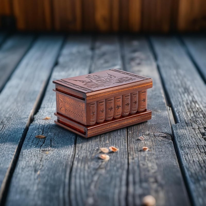 Puzzle Box with Hidden Compartments for Gifts