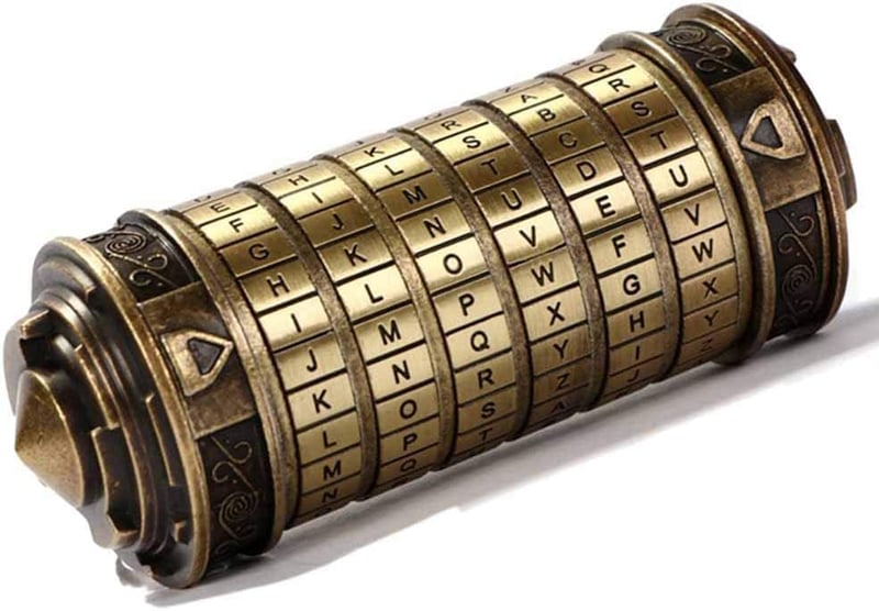 Anniversary Cryptex Puzzle Box with Hidden Compartment