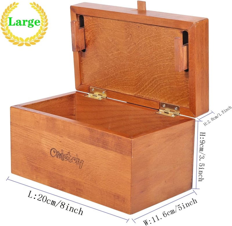 Birthday Puzzle Box: Handmade Beech Wood Brain Teaser
