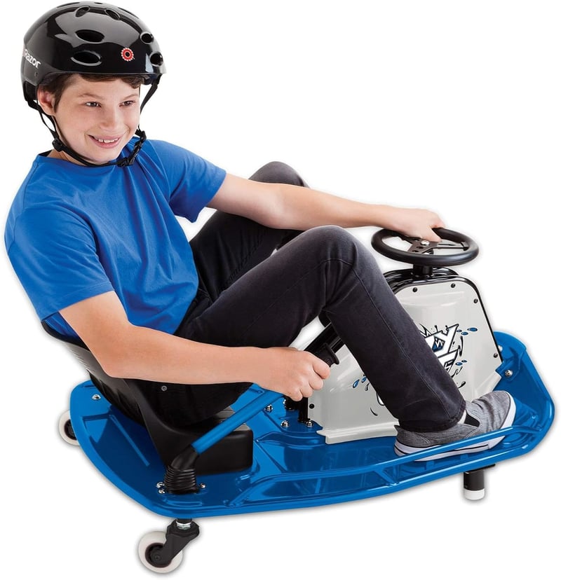 Drifting Outdoor Crazy Cart Set, Rechargeable Motorized Ride (2-Pack)