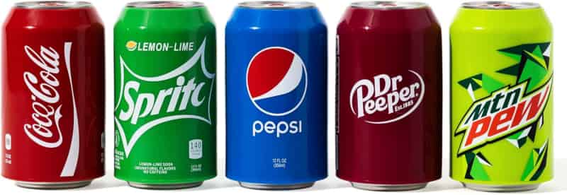 Gag Beer Can Covers - Soda Design Silicone Sleeves (5-Pack)