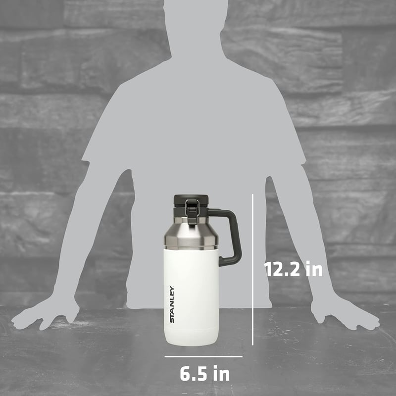 64 oz Insulated Stainless Steel Growler – Keeps Drinks Cold or Hot