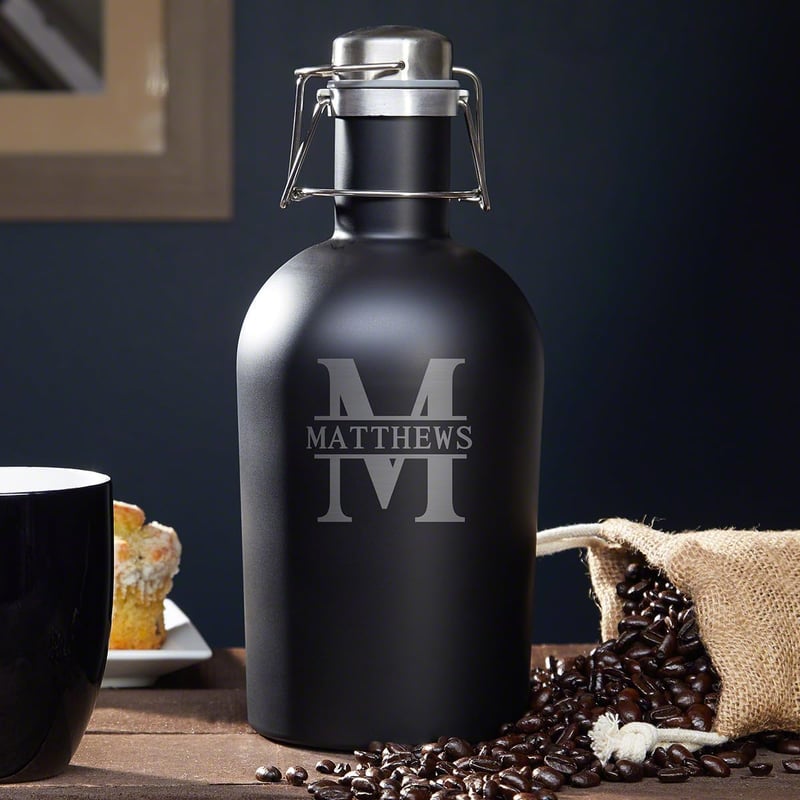 Engraved Insulated Stainless Steel Beer Growler