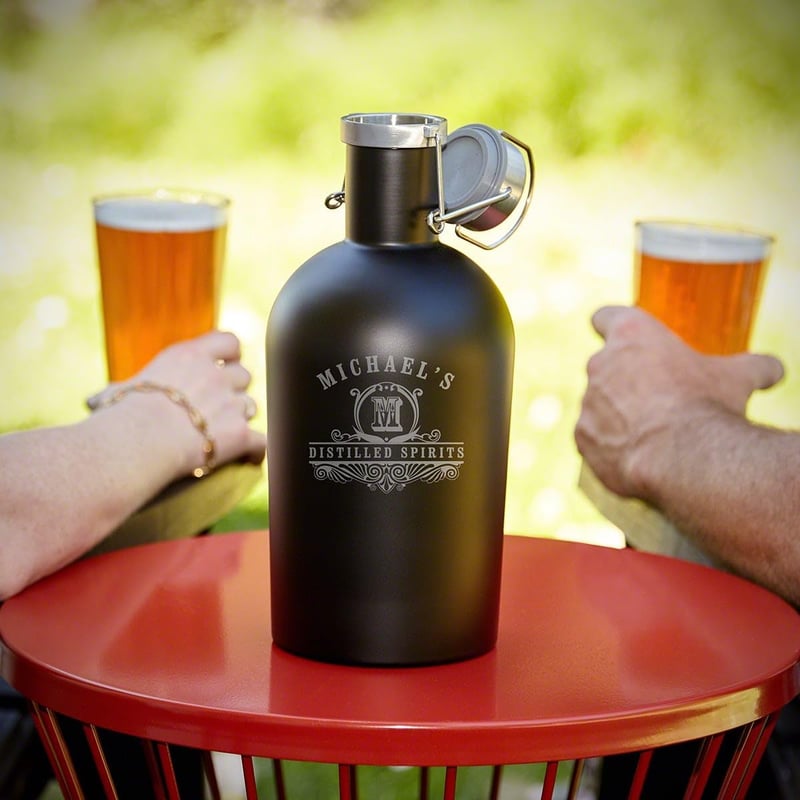 Engraved Insulated Stainless Steel Beer Growler