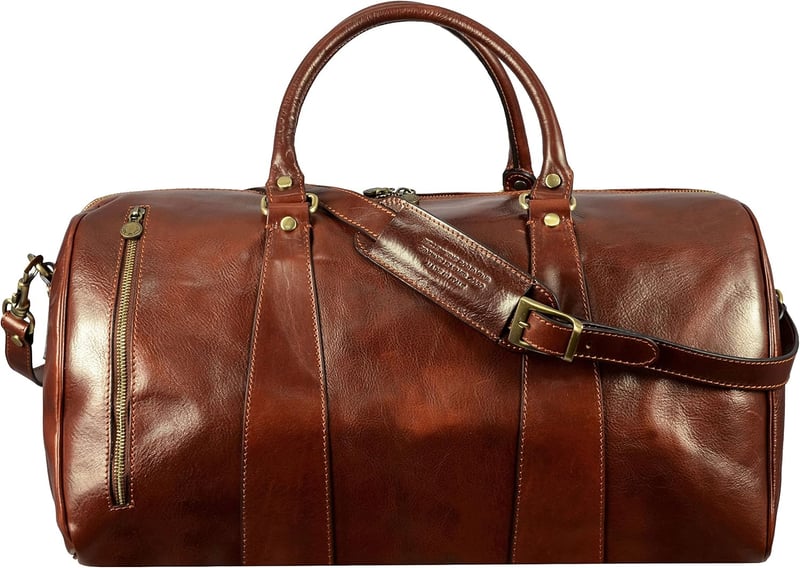 Leather Duffel Bag – Large Travel & Gym Weekend Bag