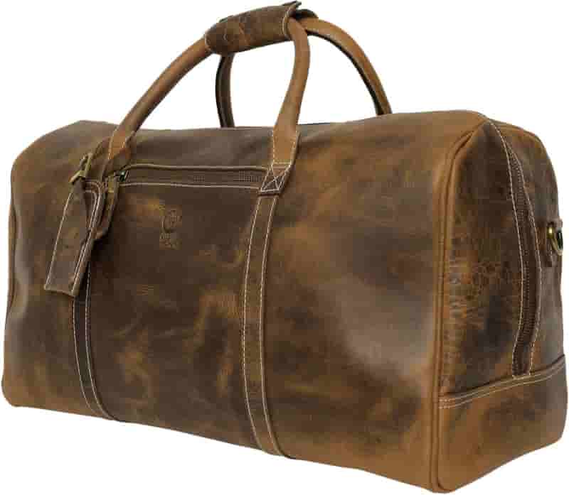 Leather Travel Duffel Bag by Rustic Town