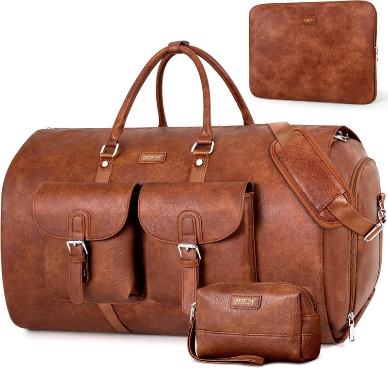 Convertible Travel Garment Duffel Bag for Men, 3-in-1 Weekender