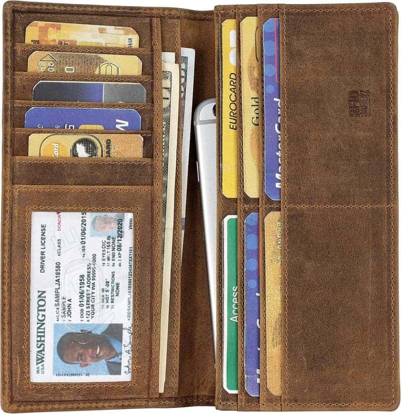 Men's Genuine Leather RFID Bifold Wallet