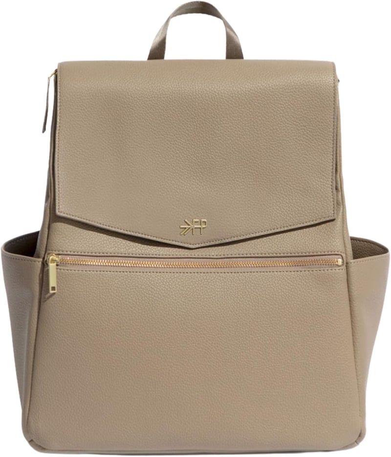 Convertible Diaper Bag Backpack, Vegan Leather, Aspen V2