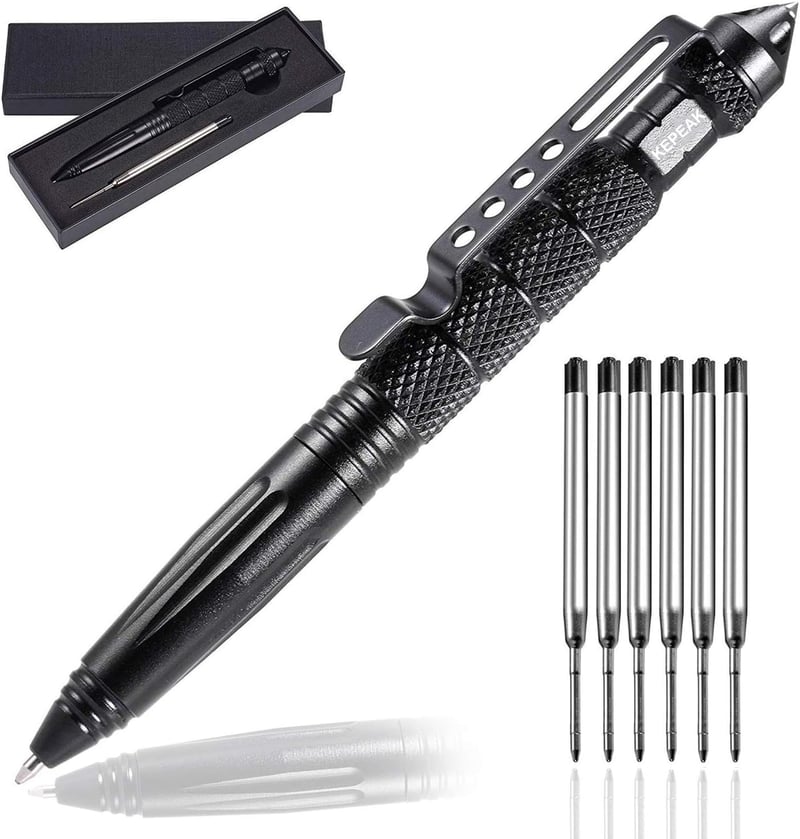Tactical Self-Defense Pen with Tungsten Glass Breaker