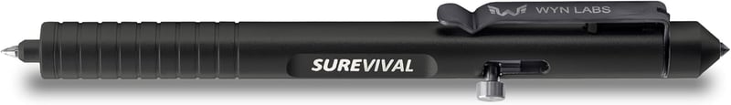 Survival Pen: Tactical Black Seatbelt Cutter & Breaker