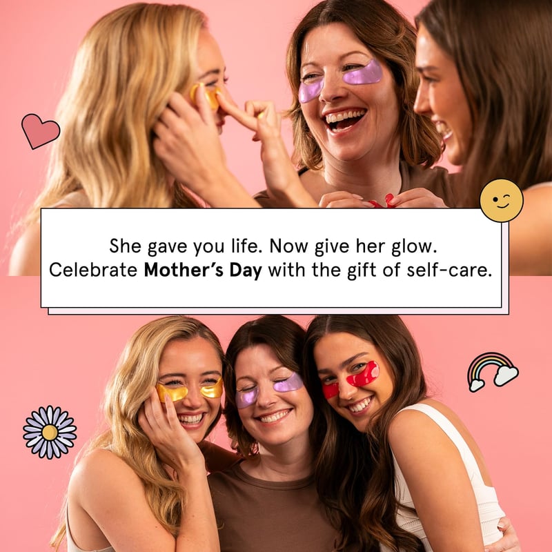 Birthday Gift Gel Eye Patches for Women, 24 Vegan Pairs