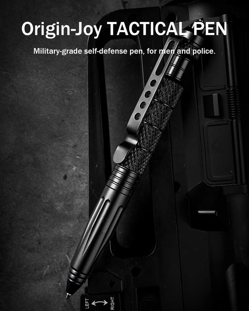Tactical Survival Pen, Tungsten Tip for Men & Police