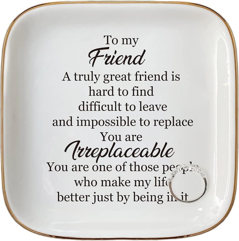 Birthday Jewelry Dish Gift for Women – Ring Holder Tray