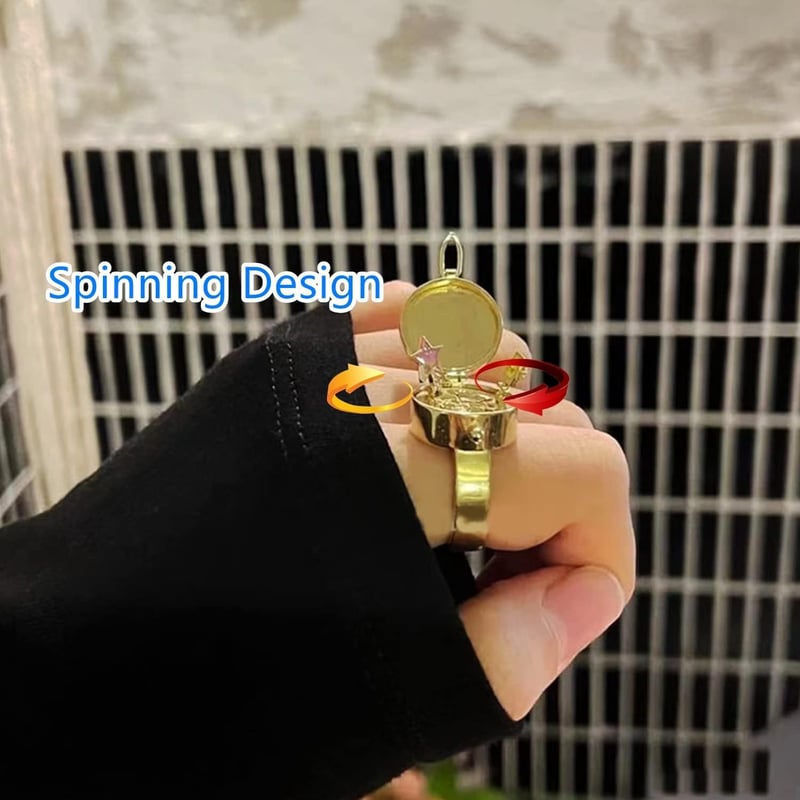SpongeBob Adjustable Best Friend Rings, 14K Gold, Teens Gift