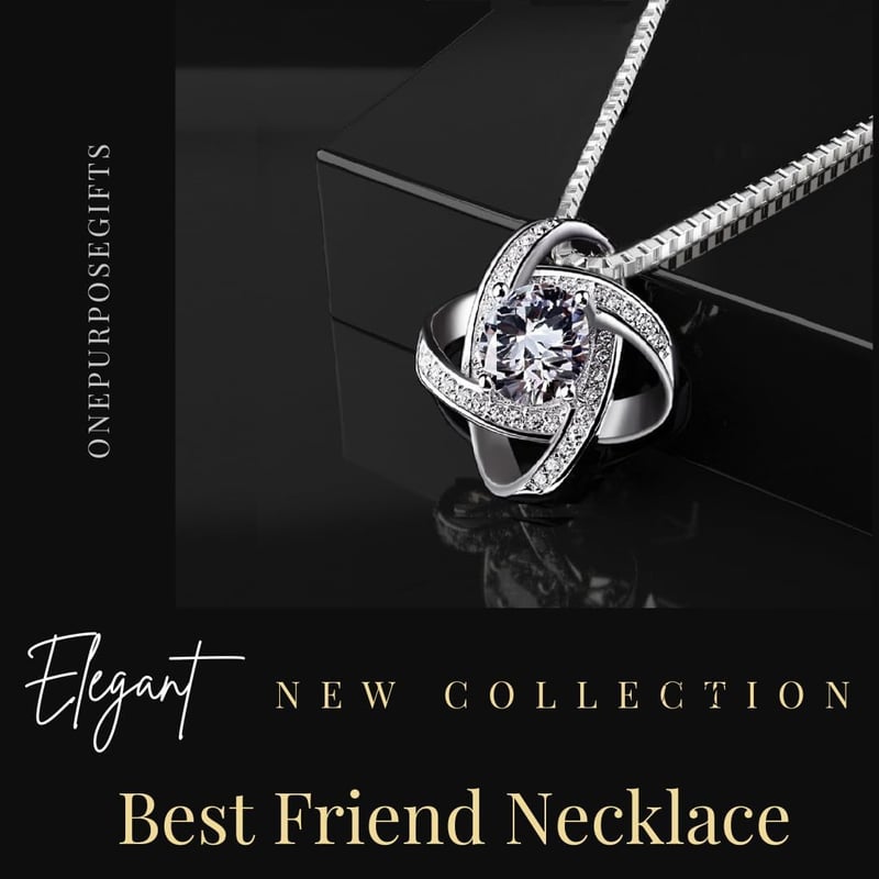 Long Distance Friendship Necklace – Birthday Gift Jewelry