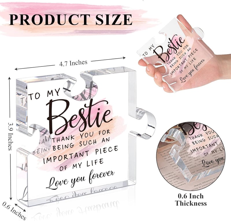 Friendship Acrylic Puzzle Gift for Women