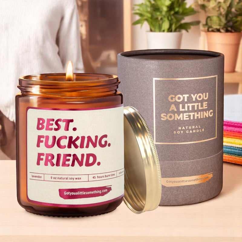Birthday Lavender Soy Candle – Best Friend Gift for Women