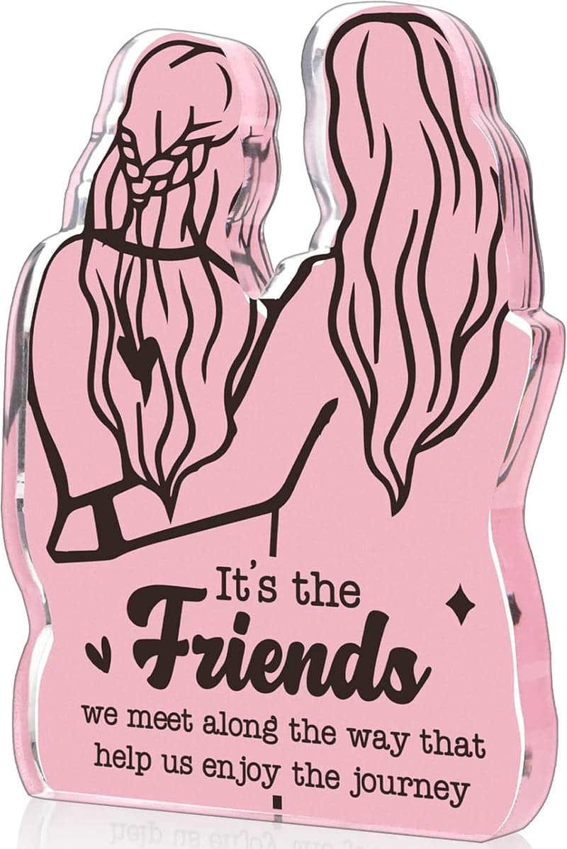 Birthday Friendship Acrylic Plaque for Women 4.3x3.2in