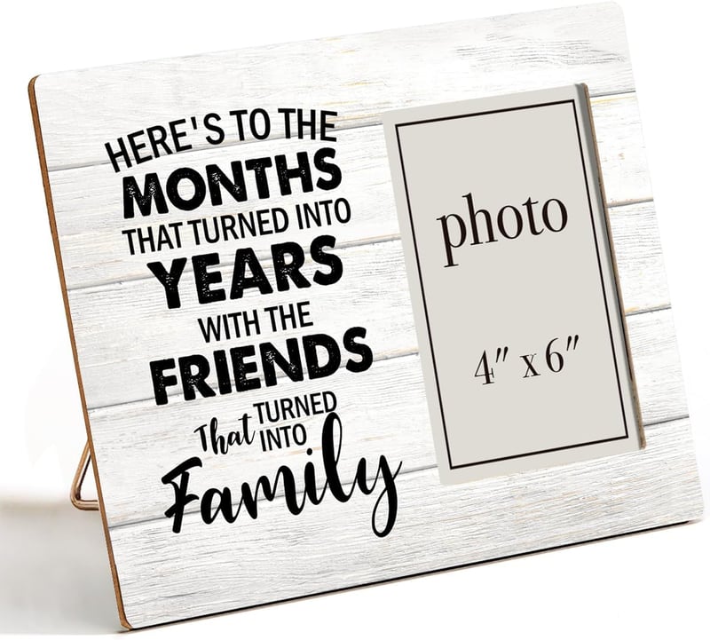 Friendship Photo Frame for 4x6 Pictures, Tabletop or Wall Display