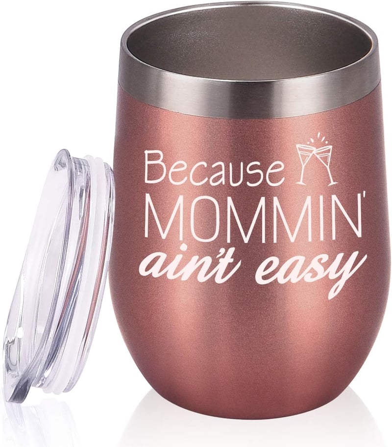 Mother's Day 12 Oz Insulated Wine Tumbler for Mom