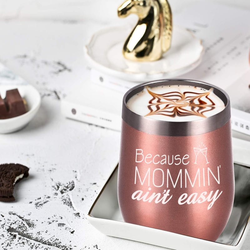 Mother's Day 12 Oz Insulated Wine Tumbler for Mom
