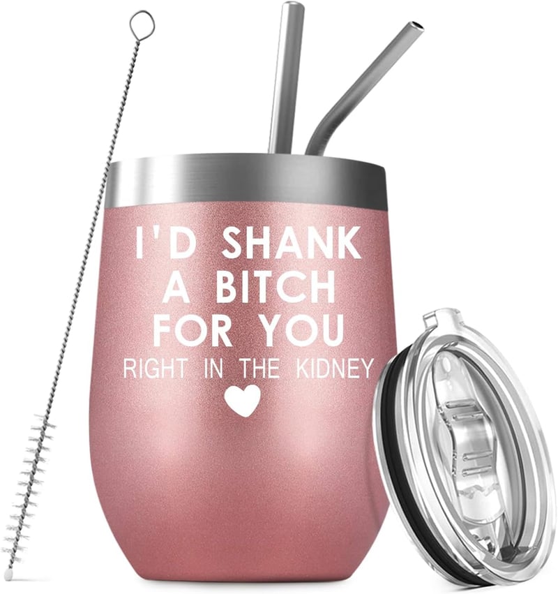 Birthday & Friendship Gifts for Women - 12 oz Wine Tumbler