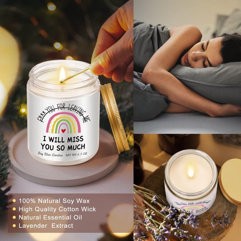 Farewell Lavender Candle – Goodbye Gift for Women Coworkers