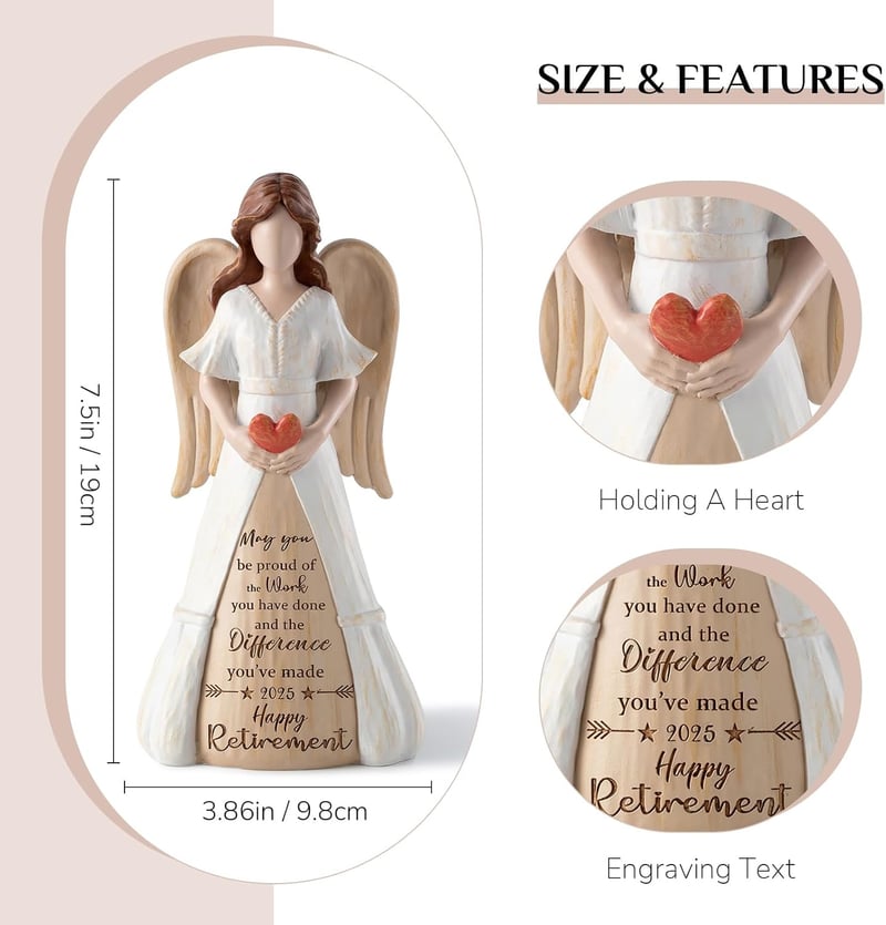 Retirement Angel Figurine, 7.5