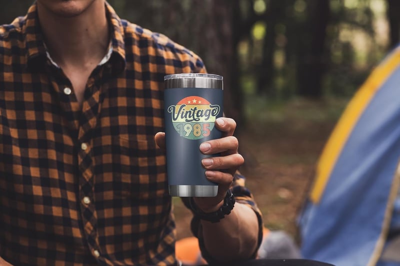 40th Birthday Tumbler Gift for Men and Women, 20 Oz