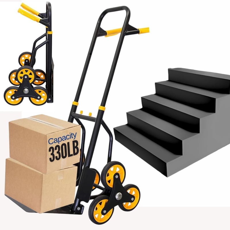 Heavy-Duty Stair Climbing Dolly, 330 Lb Capacity