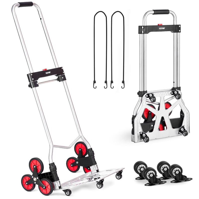 Heavy-Duty Folding Stair Climbing Cart, 260 lbs Capacity