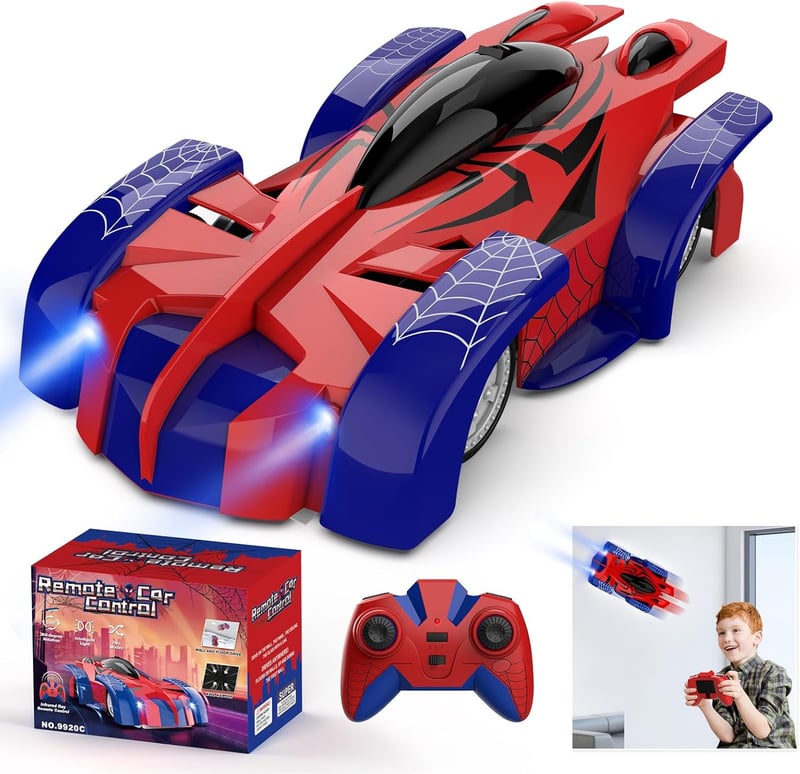 RC Climbing Stunt Car with Headlights for Kids