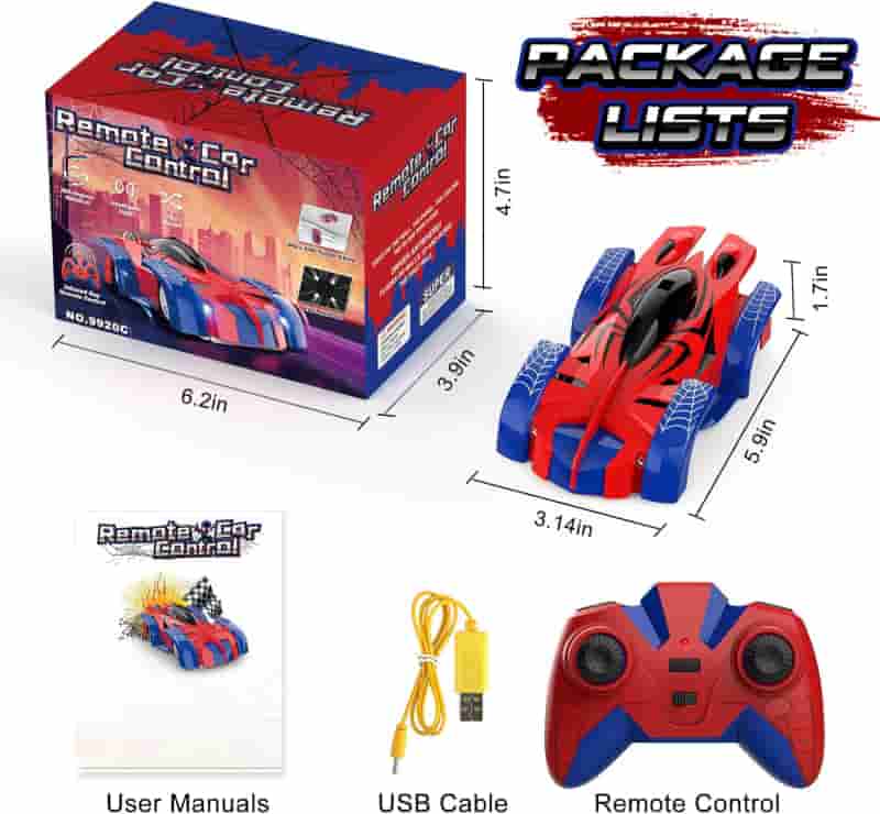 RC Climbing Stunt Car with Headlights for Kids