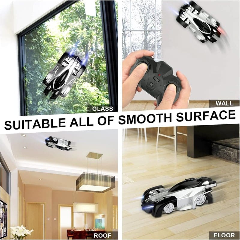Kids' Rechargeable RC Stunt Car with Headlight