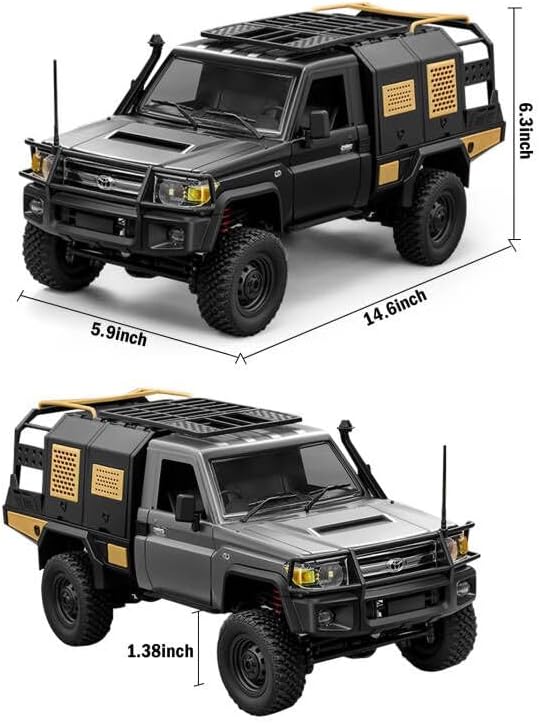 RC Rock Crawler 4x4 Toyota LC79, 2.4GHz with LED Lights