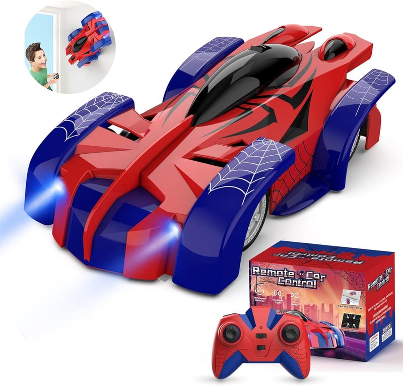 Remote Control Wall Climbing Stunt Car for Boys