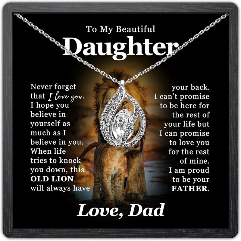 Daughter Necklace - Elegant Gift for Birthday or Graduation