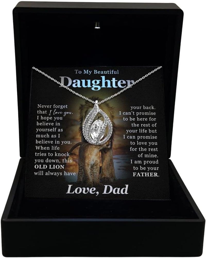 Daughter Necklace - Elegant Gift for Birthday or Graduation