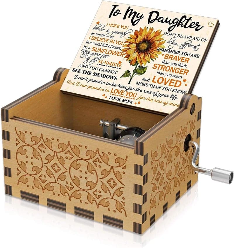 Birthday Gift: You Are My Sunshine Engraved Music Box