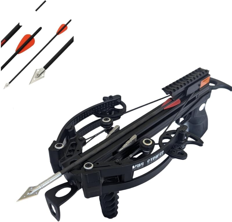 Mini Striker Pistol Crossbow with Hunting Bolts